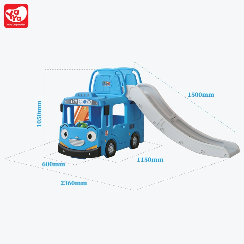 3-in-1 Bus Slide - Beige 105 x 60 x 115 cm