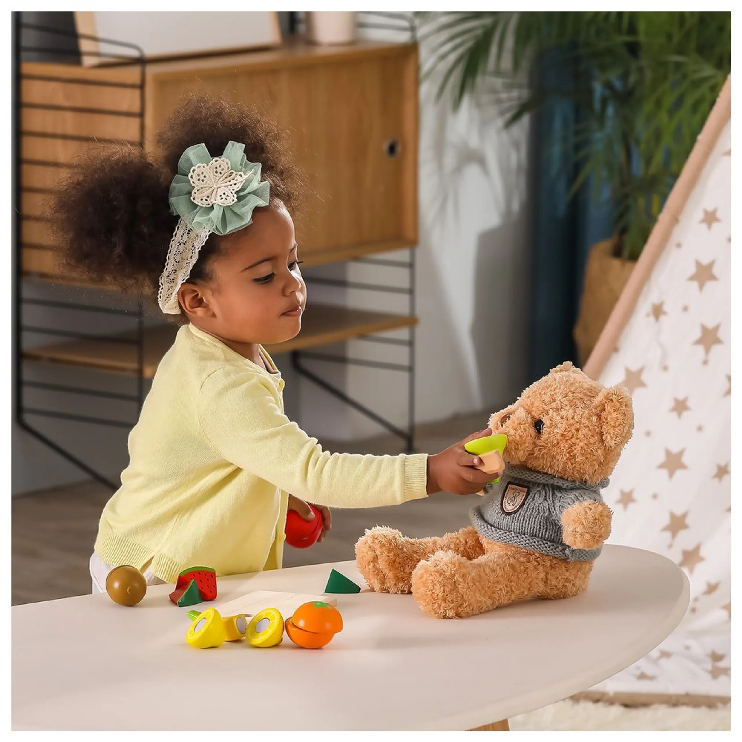 Wooden Cutting Fruit Set - 13 pcs (PCG-44539)