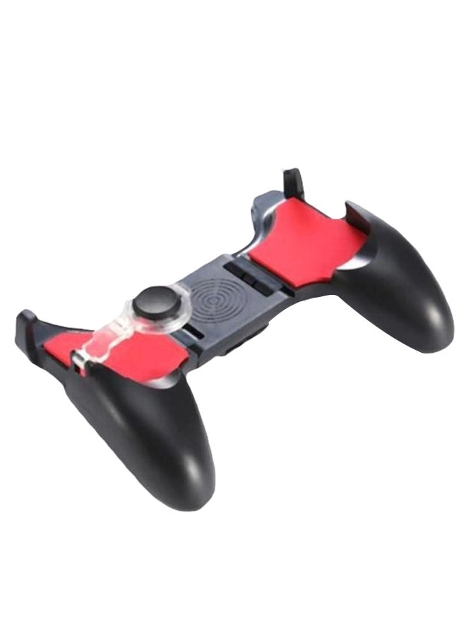 5-In-1 Foldable Gamepad - Black/Red/Clear Mobile Games