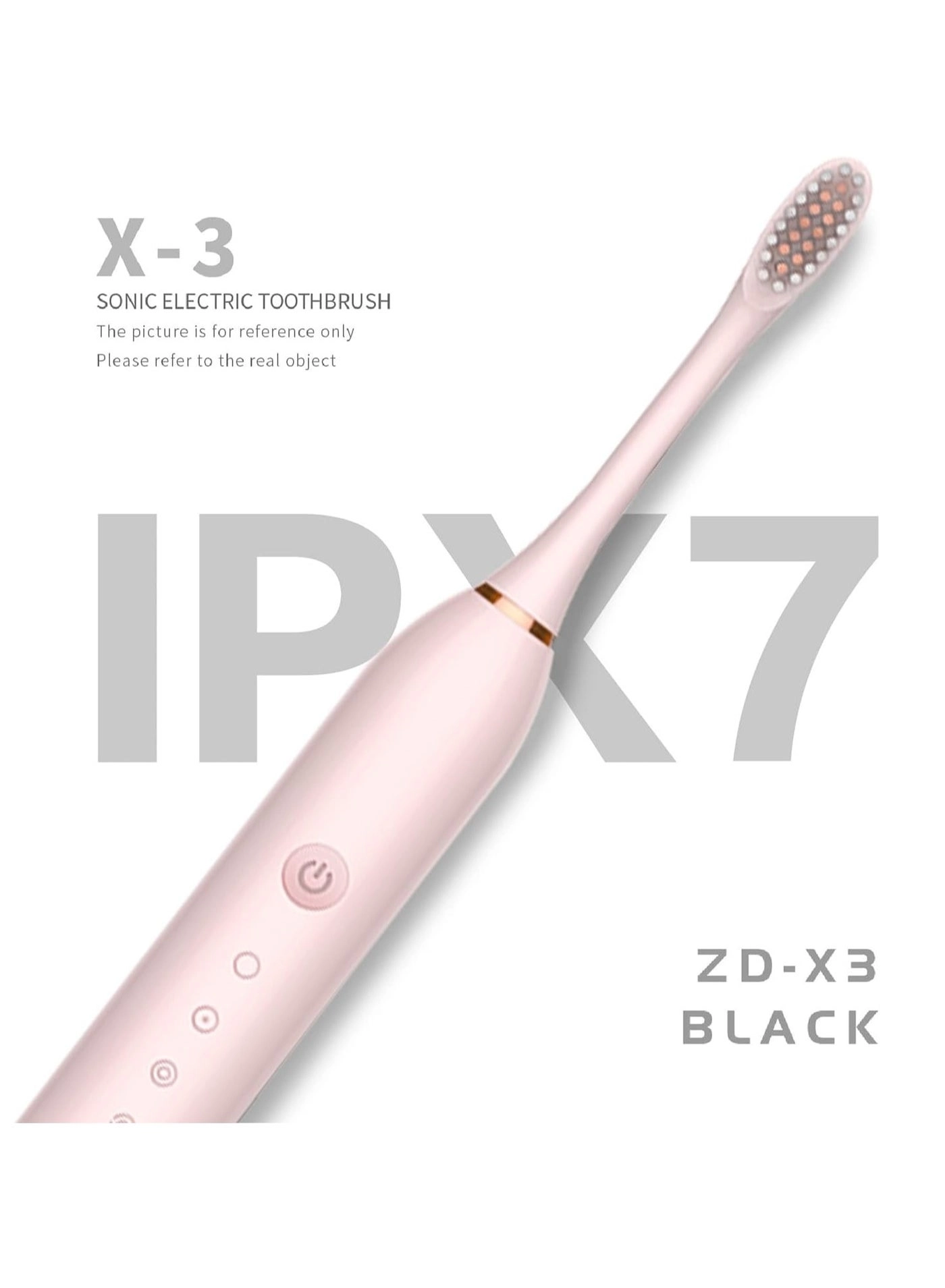 Electric Toothbrush - USB Rechargeable 4 Brush Heads 6 Cleaning Modes