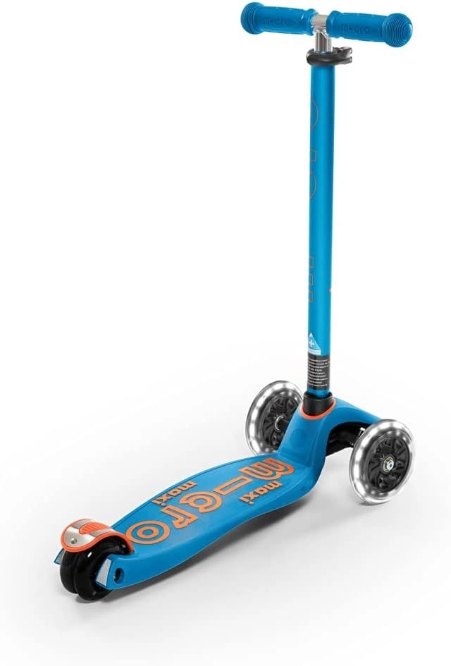 Maxi Deluxe 3-Wheel Kick Scooter – 120/80 mm LED