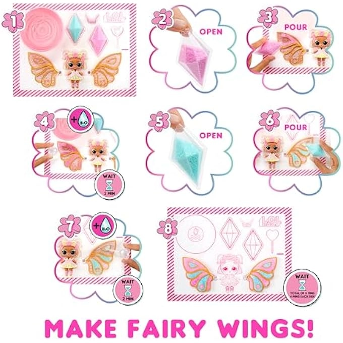 Fairy Tots Doll - Custom Wings Magic Crystal Craft Kit