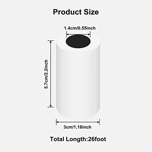 Instant Camera Refill Print Paper - 12 rolls 57 x 30 mm