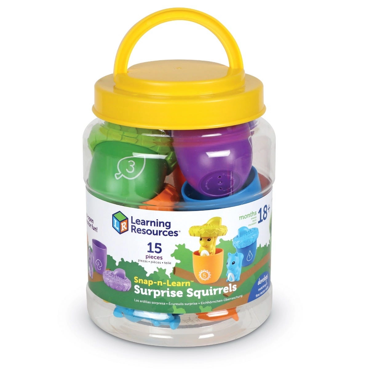 Snap-N-Learn Surprise Squirrels - 18 months+ 15 pieces