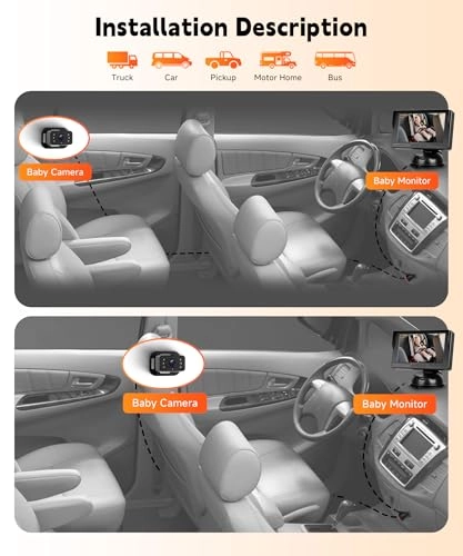 Baby Car Camera - 4.3 Inches