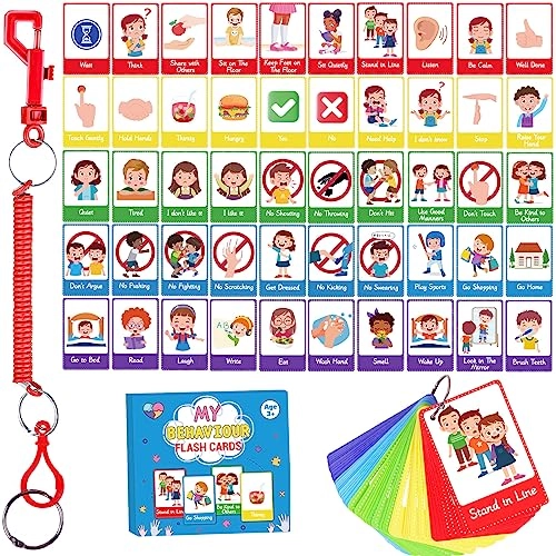 Autism Behaviour Communication Cards - 12 - 12 months 50 pieces