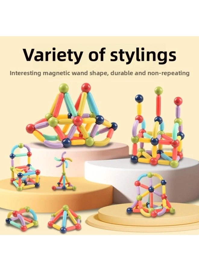 Magnetic Building Blocks - 46 pcs + Wheel