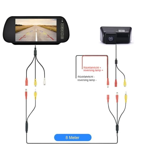 HD Brake Light Reversing Camera - 628x586 pixels