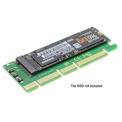 NGFF M-Key NVME AHCI SSD to PCI-E 3.0 x4 Adapter - PCIe 3.0 Type 2230/2242/2260/2280