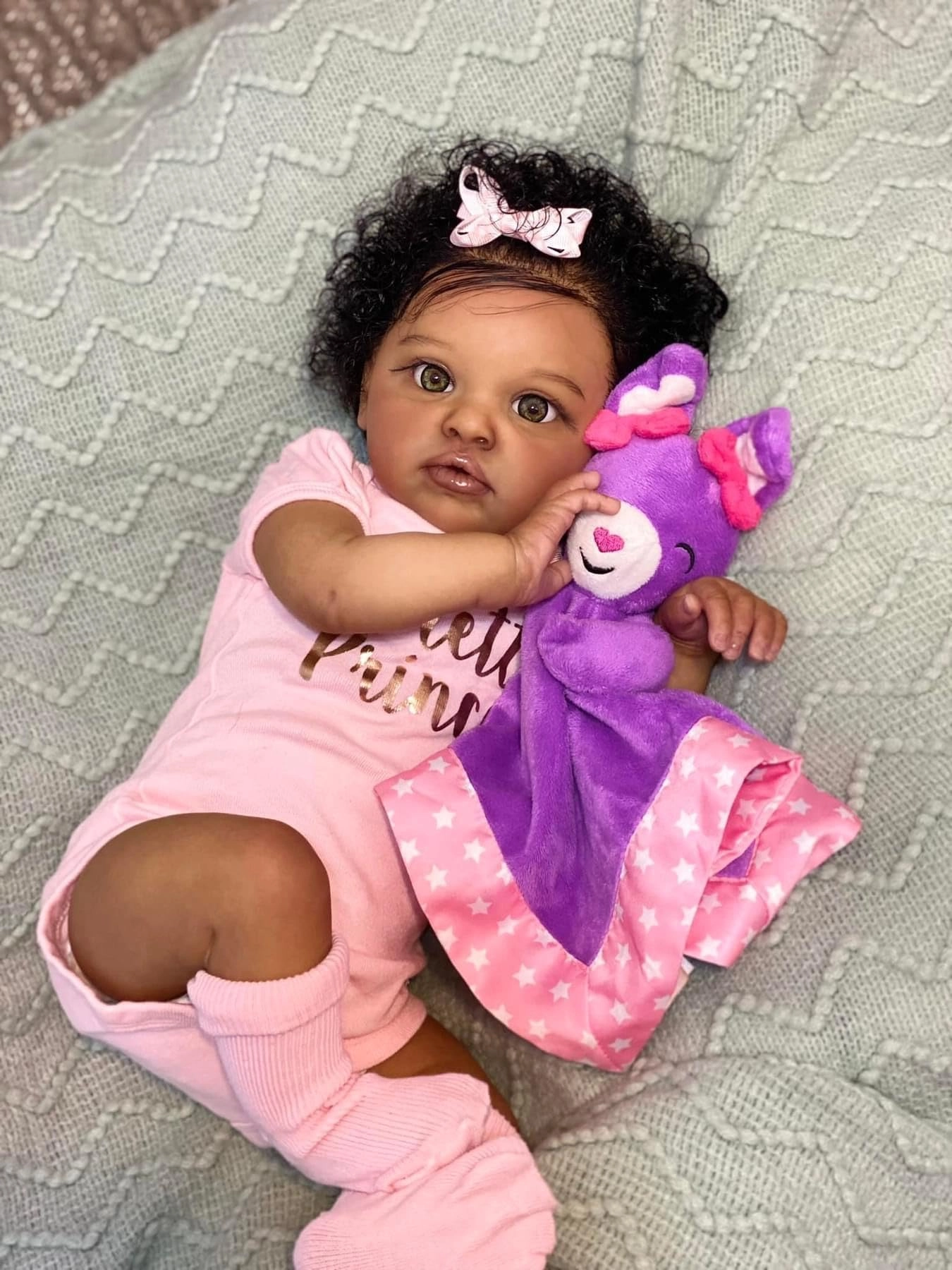 Reborn Baby Doll - 20 Inch Soft Cotton Body African American Ages 3+