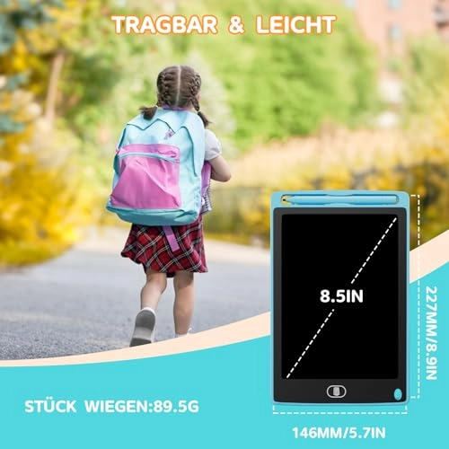 LCD Writing Tablet - 8.5 Inch Colourful Pack