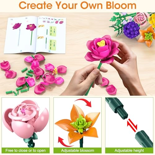 Flower Building Blocks Set - 933 pcs