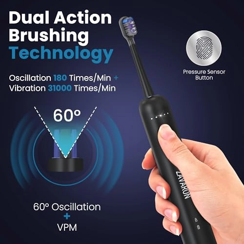Sonic Electric Toothbrush - 31,000 VPM IPX7 Waterproof