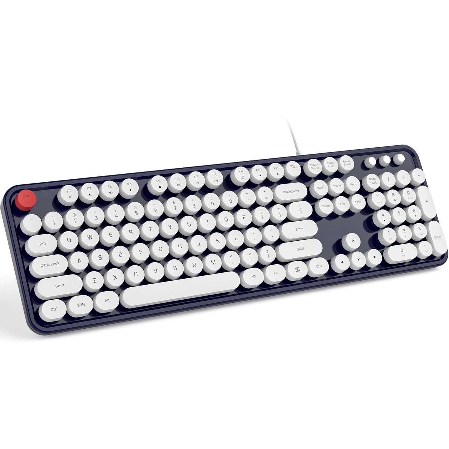 Retro Typewriter Keyboard - US Wired