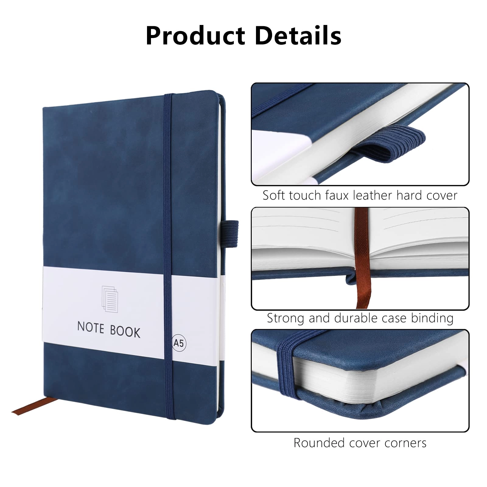 A5 Notebook A5 Hardcover - Lined 100 Sheets
