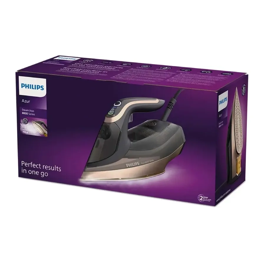 Azur 8000 Series Steam Iron - 3000W 260 g Turbo Steam Boost