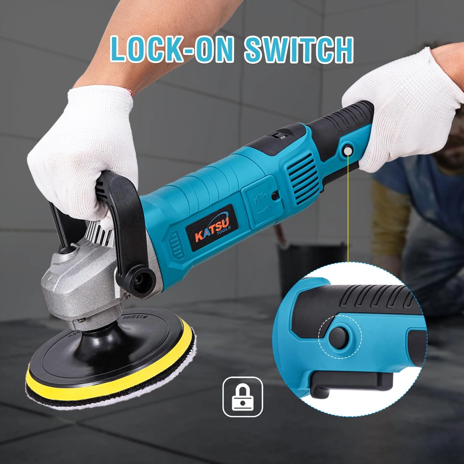 Car Polisher - 1200W 150mm 180mm