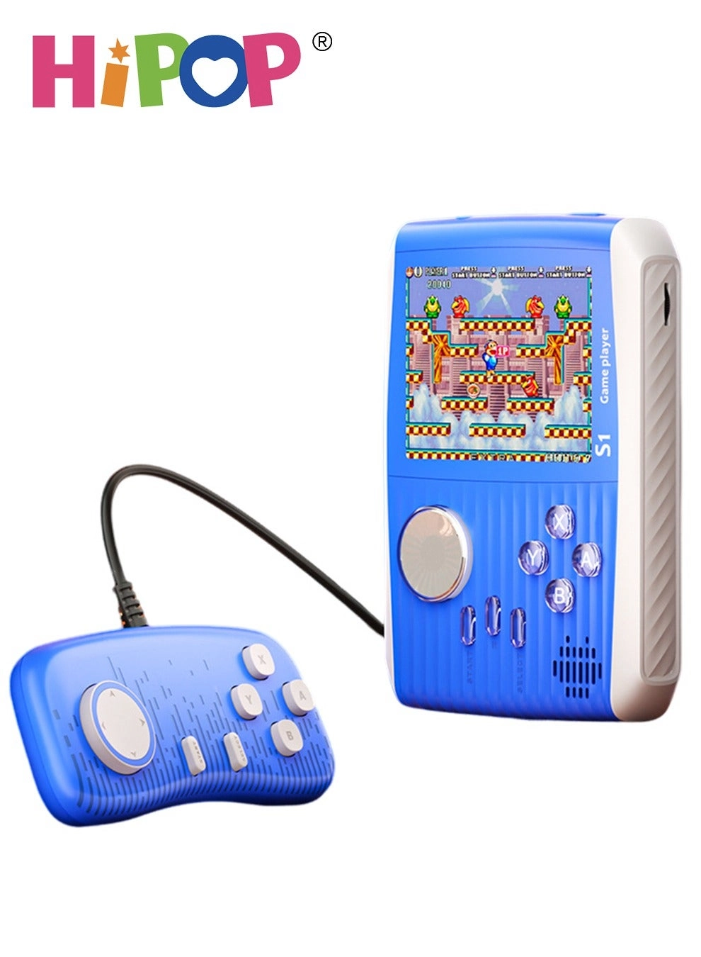 HIPOP Handheld Game Console - 666 In 1 3-Inch HD Screen 2000mAh