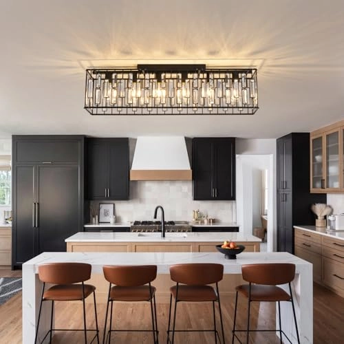 Modern Crystal Ceiling Light - Dimmable