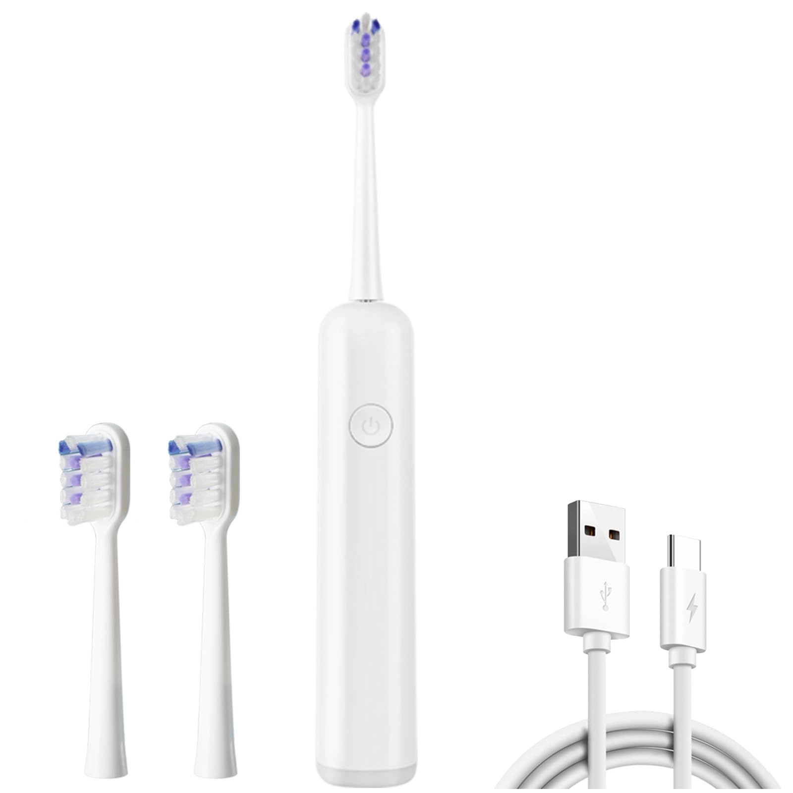 Qurxuanwe Electric Sonic Toothbrush - 3 Brush Heads 6 Modes 40000 VPM