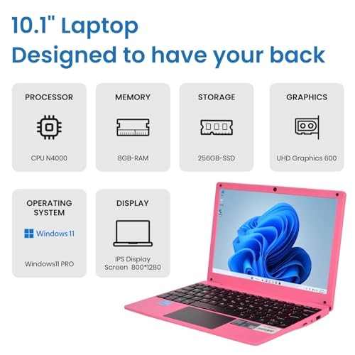 Mini Laptop - 10.1'' 256GB 8GB Celeron N4000