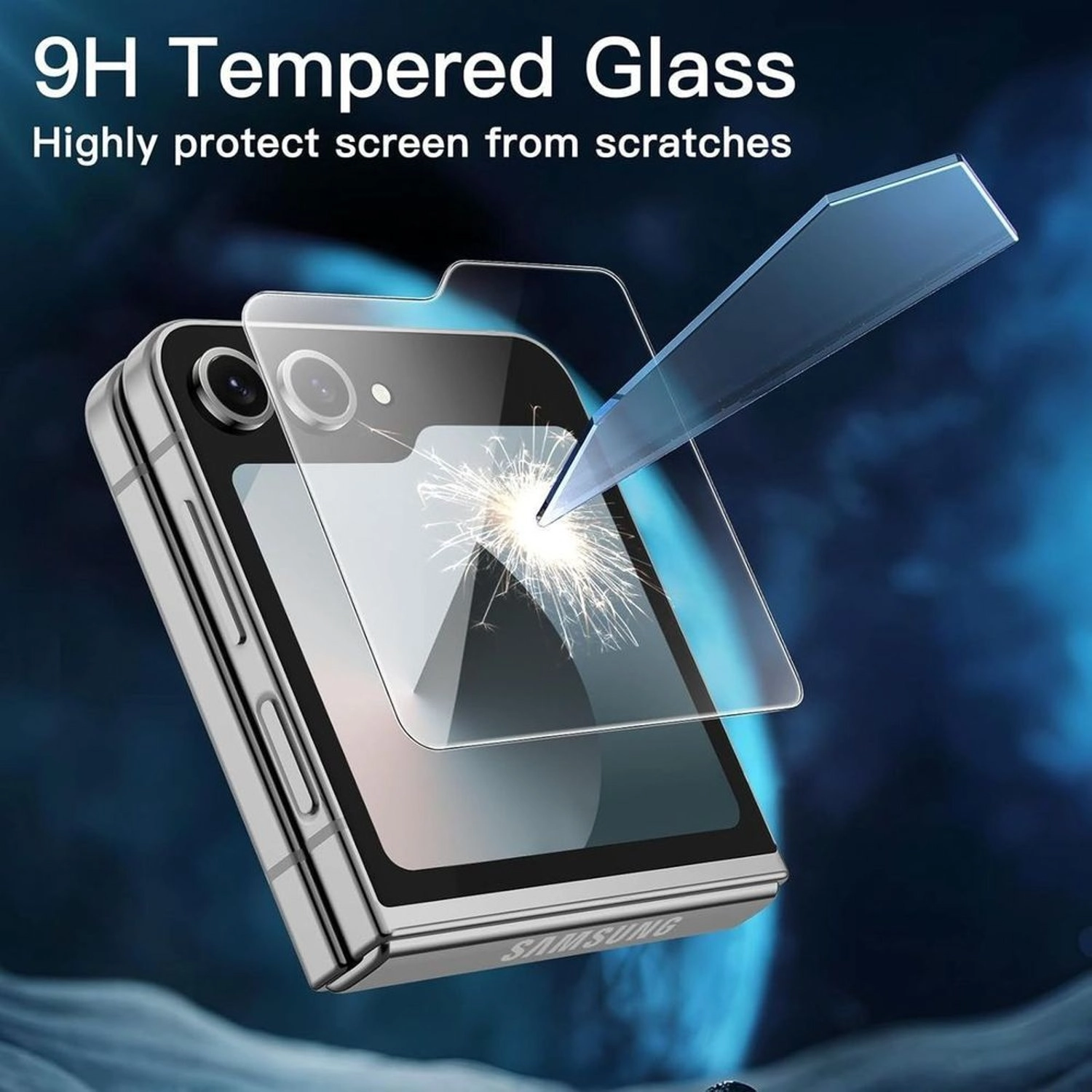 Clear Tempered Glass Screen Protector for Samsung Galaxy Z Flip 6