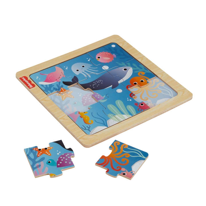 Wood Mini Puzzle - Suitable for 2 years & above 9 pieces
