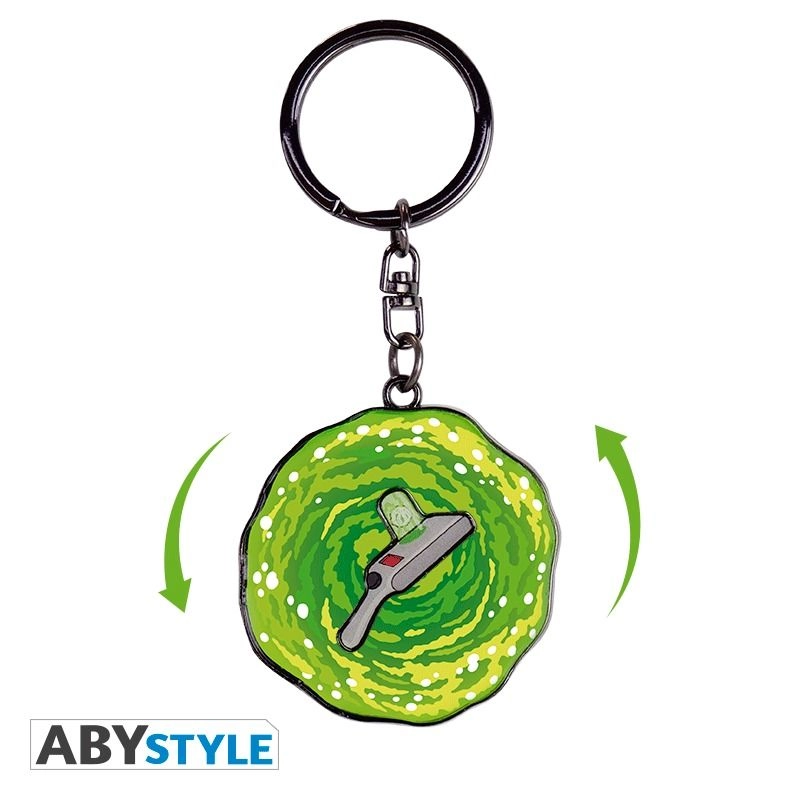Rick And Morty - Moving Keychain Portal Gun