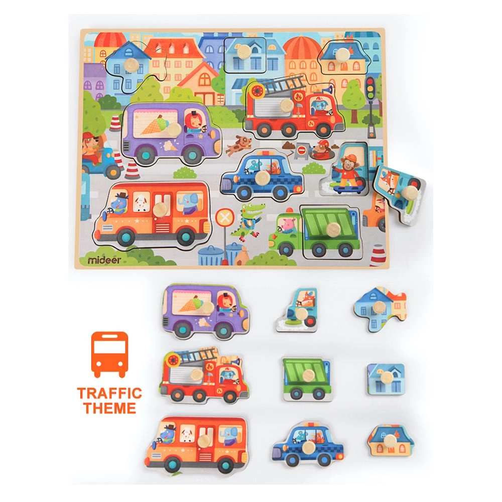 Vehicles Discovery Wooden Puzzle (TOP-MD3063)