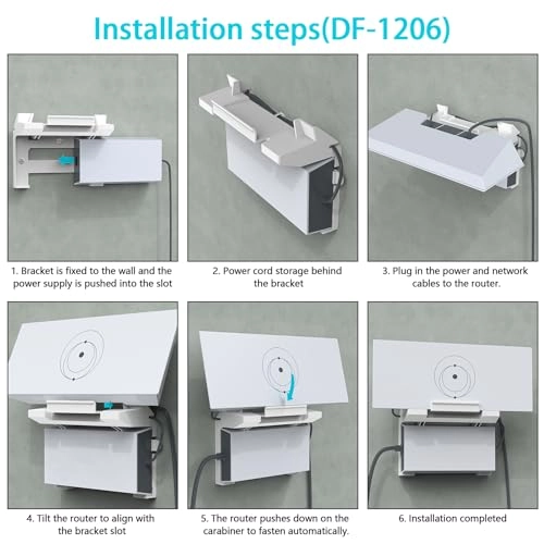 2 in 1 Starlink Gen 3 Router Mount & StarLink V3 Power Supply Brackets Holder - 2 Count Starlink Gen 3 Mesh Router Starlink V3 Power Supply Ethernet Adapter