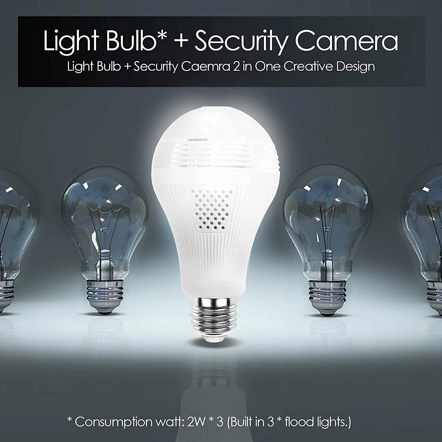 Light Bulb Security Camera 1080P