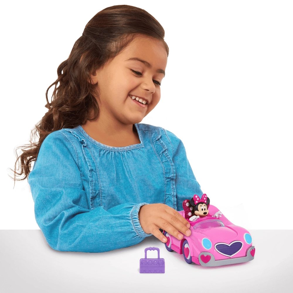 Minnie Mouse Vehicle & Figure Set - 3-inch figure Trunk opens