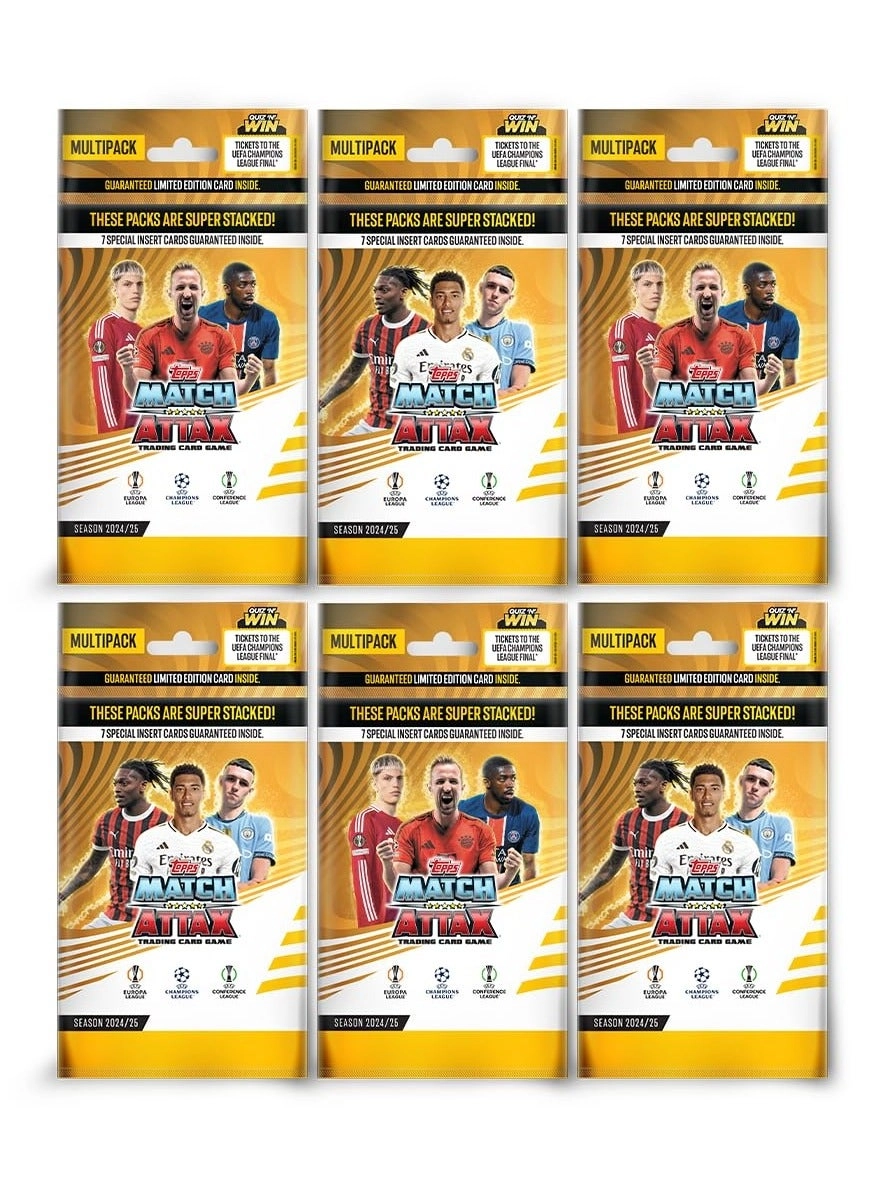 Topps UEFA Champions League Match Attax - Multipack of 6pcs
