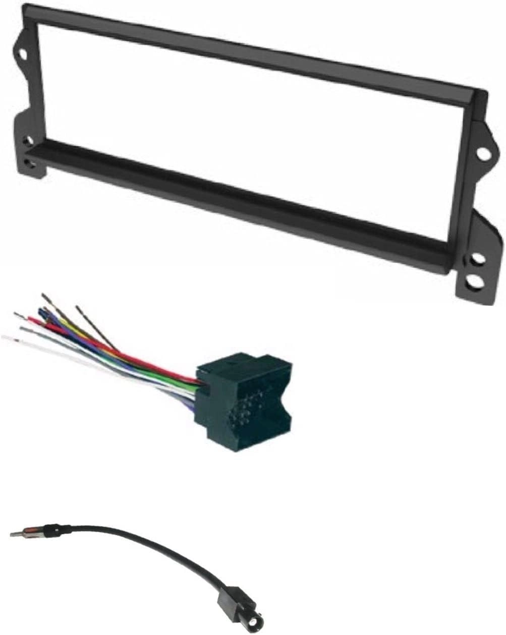 ASC Audio Car Stereo Install Dash Kit - Single Din Black Mini Cooper