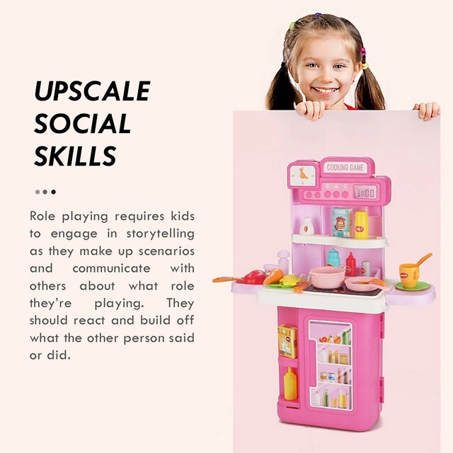ROLE PLAY CHEF/KITCHEN/RESTAURANT TOY SET LUGGAGE CASE - 41 pcs