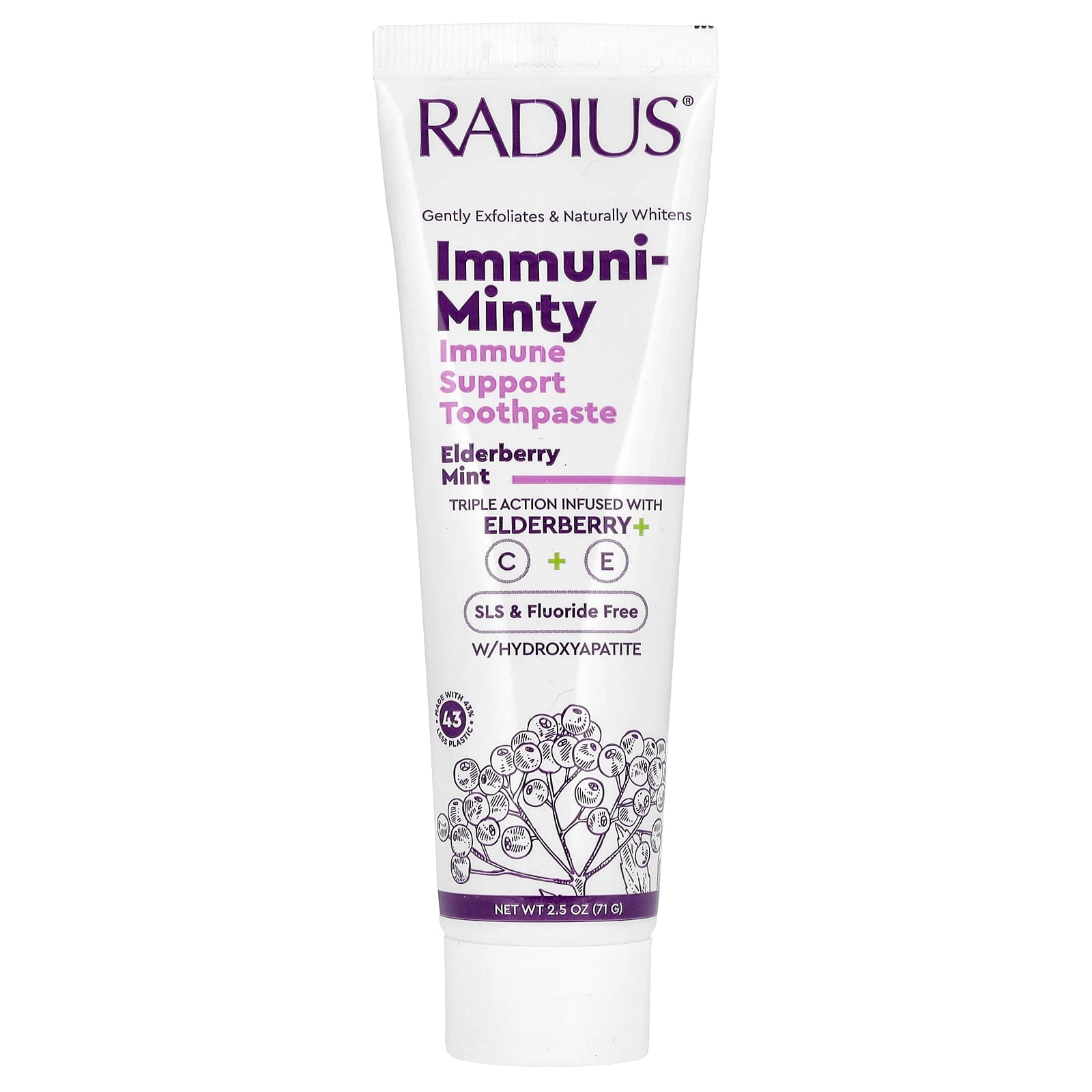 RADIUS Immuni-Minty Elderberry Mint Toothpaste 12+ 71 g