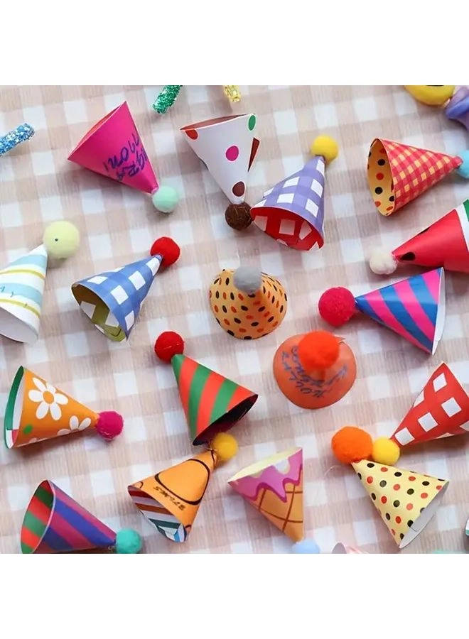 Generic Mini Cartoon Birthday Party Hats - 15pcs Birthday