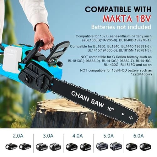 Cordless Chainsaw - 16 Inch Brushless