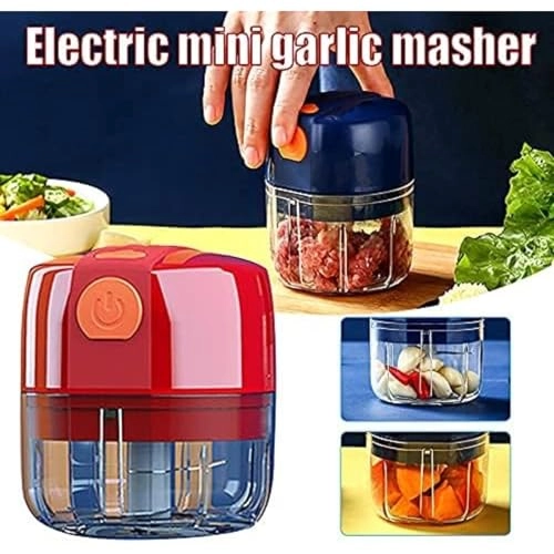 Electric Mini Garlic Chopper - 250ml USB