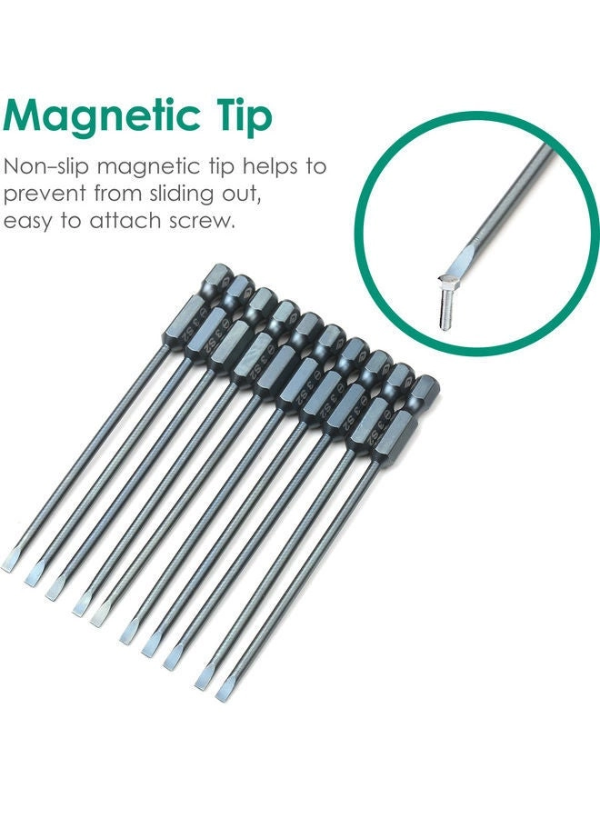 Screwdriver Bit Set - 10 Piece Grey