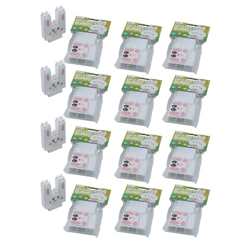 Easter Bunny Building Brick Handout - 12 pcs