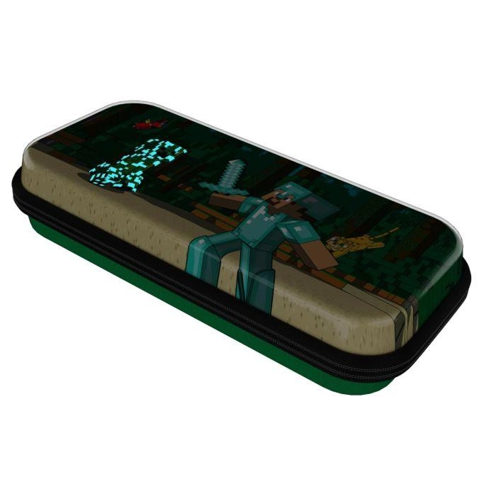 Nintendo Switch Travel Case - Minecraft Forest Battle Green