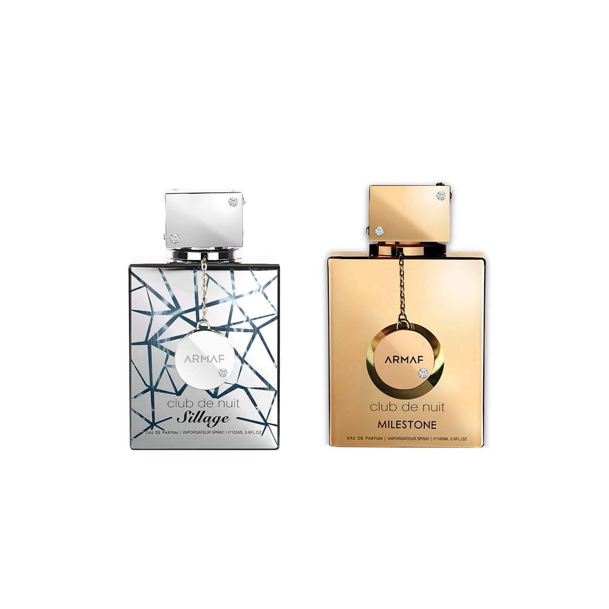 STERLING PERFUMES INDUSTRIES LLC CDN Sillage - 105ML EDP Silver + CDN Milestone - 105ML EDP Gold