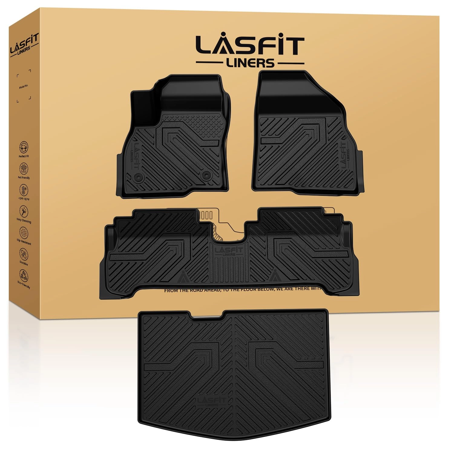 LASFIT Floor Mats & Cargo Liner - Chevrolet Chevy Bolt EV 2017-2023