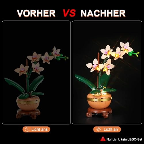 LED Light Kit for LEGO 10343 Mini Orchid