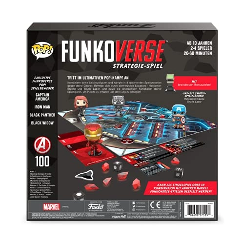 Captain America + Black Widow + Iron Man + Black Panther (German)