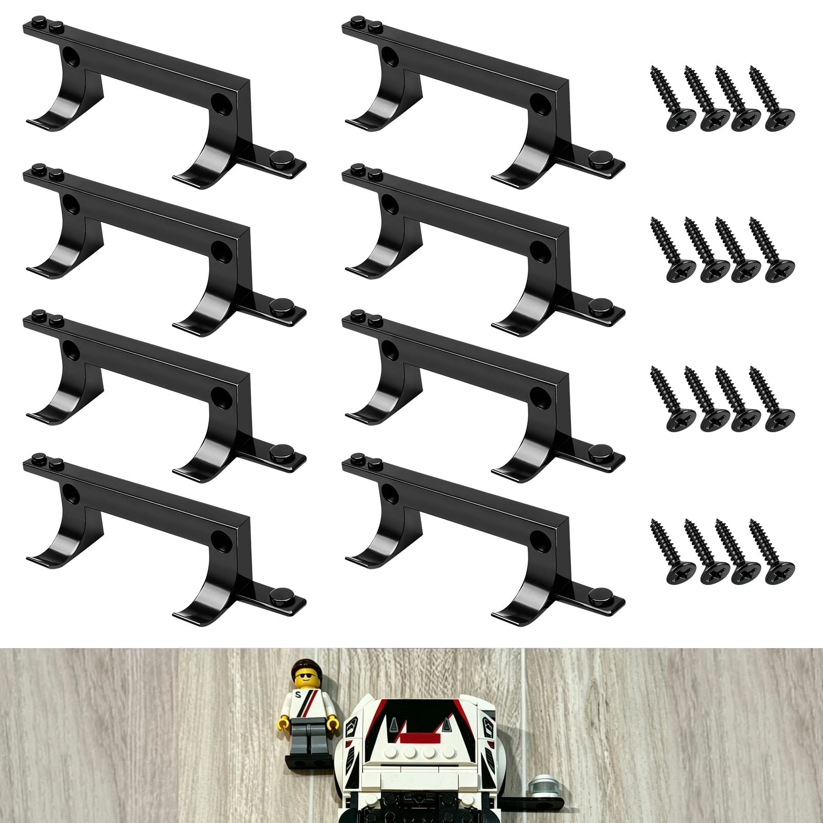 WFCYX Wall Mount for LEGO Speed Champions - Plastic Vehicle 25Pcs