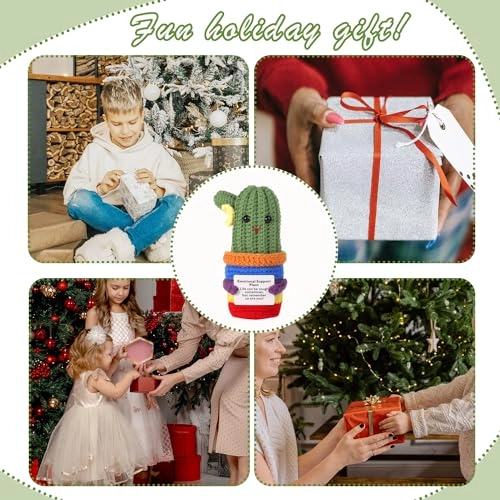 Cactus Funny Positive 13 cm Crochet