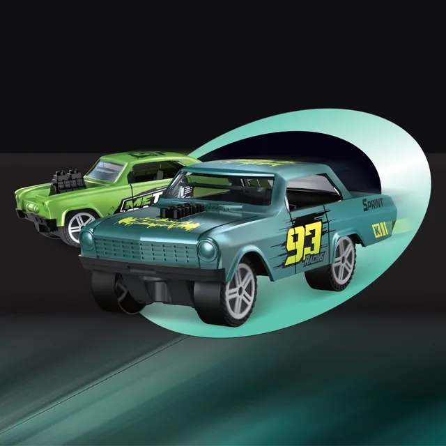 Slide Die Cast Toy Car Play Set - 8pcs