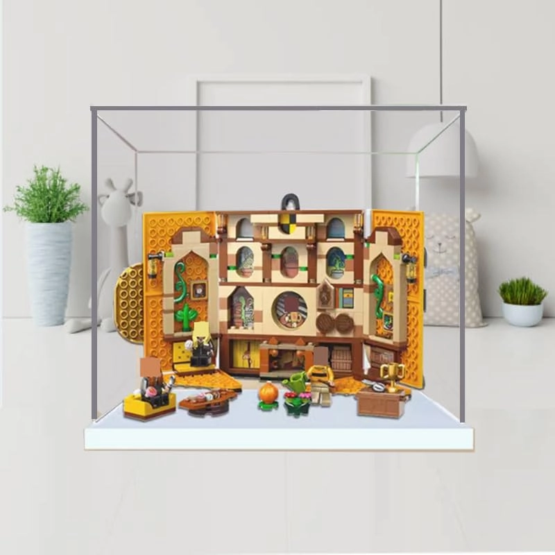 Clear Acrylic Display Case (76412) - Hufflepuff House Banner Lego
